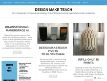 Tablet Screenshot of designmaketeach.com